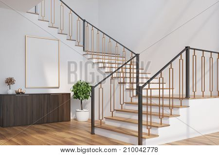 White Living Room, Chest Of Drawers, Poster