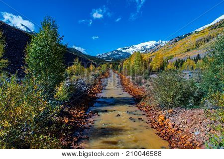 Colorado Rocky Mountain Runoff Stream - Ouray Colorado