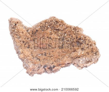 Creedite Crystal Cluster from Mexico, isolated on white background