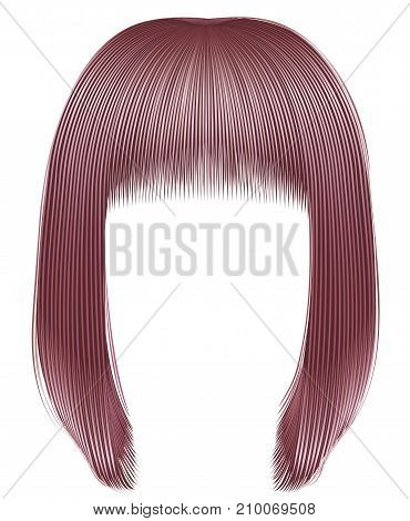 trendy hairs copper pink colors . kare fringe . beauty fashion