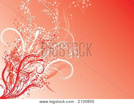 Winter Floral Background