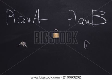a paper clip may be a plan B to open the door lock