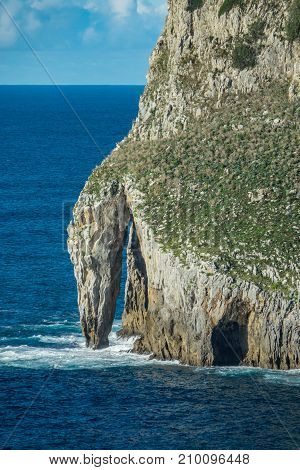 Aketx Island Near San Juan De Gaztelugatxe Hermitage At Dusk Basque Country