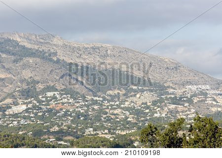 Mountains In Altea In The Interior Of Alicante