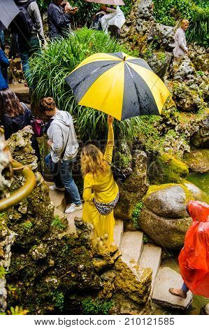 Palace The Quinta Da Regaleira Estate, Sintra, Portugal