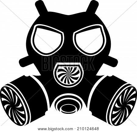 Black Gas Mask Vector Illustration Clip-art Image Eps Vector