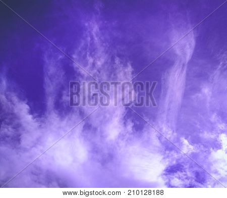 Blue nature sky with clouds over Helena Montana