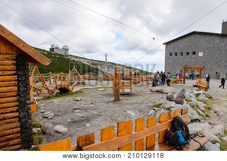 Tatranska Lomnica, Slovakia, A Skiing And Hiking Resort