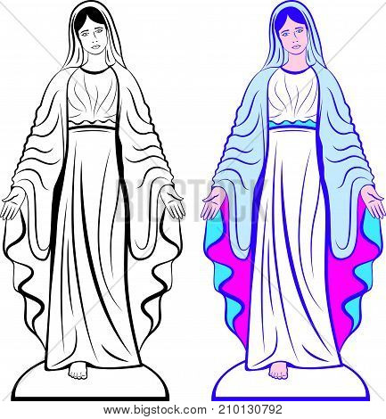 Godmother Vector Illustration Clip-art Image Eps Statue