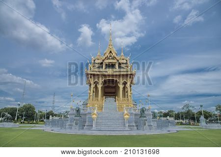 Barom Mangalanusarani Pavillian in the area of Ananta Samakhom Throne Hall Bangkok Thailand