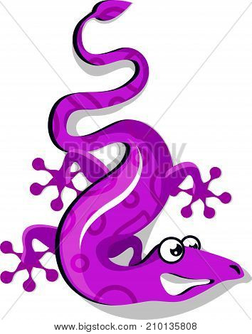 Clever Gekko Vector Illustration Clip-art Image Eps Vector