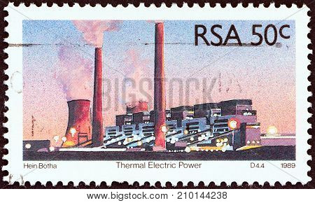 SOUTH AFRICA - CIRCA 1989: A stamp printed in South Africa from the 