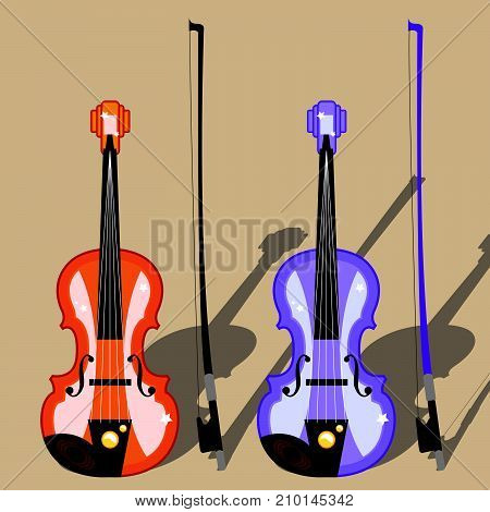 Violin Vector Illustration Clip-art Image Eps Vector Instrument