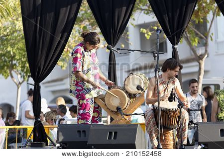 African Music Group Performing At Ecoaltea.