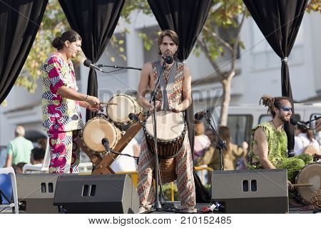 African Music Group Performing At Ecoaltea.