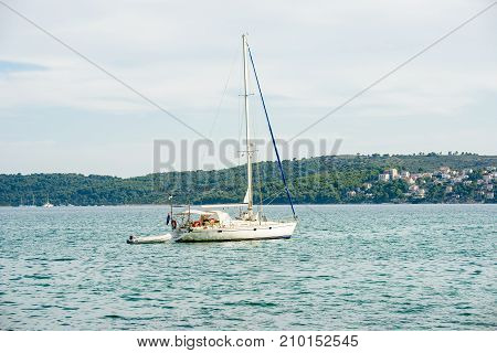 Coast Of The Adriatic Sea In Dalmatia