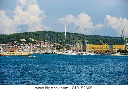 Coast Of The Adriatic Sea In Dalmatia
