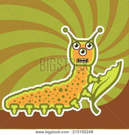 Caterpillar Vector Illustration Clip-art Image Eps Artwork