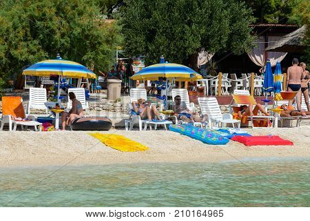 Coast Of The Adriatic Sea In Dalmatia