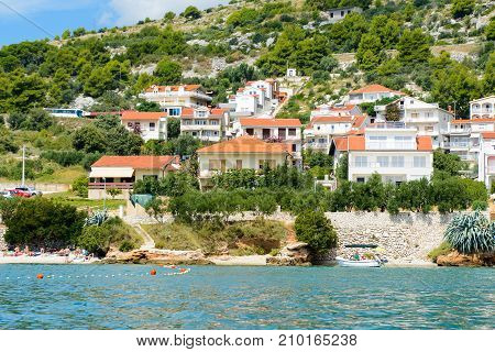 Coast Of The Adriatic Sea In Dalmatia