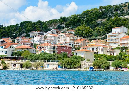 Coast Of The Adriatic Sea In Dalmatia