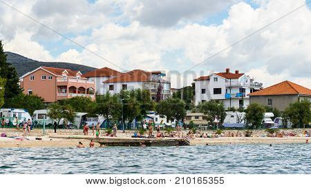 Coast Of The Adriatic Sea In Dalmatia