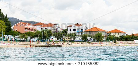 Coast Of The Adriatic Sea In Dalmatia
