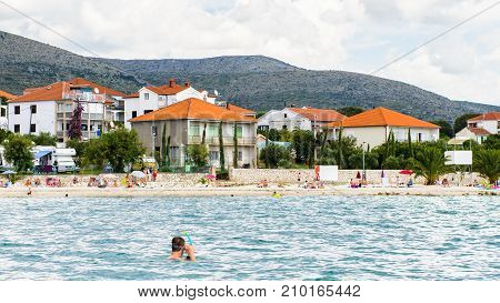 Coast Of The Adriatic Sea In Dalmatia