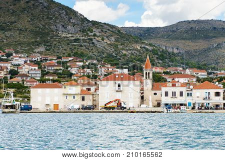 Coast Of The Adriatic Sea In Dalmatia