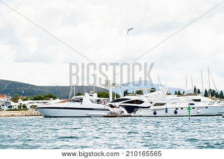 Coast Of The Adriatic Sea In Dalmatia