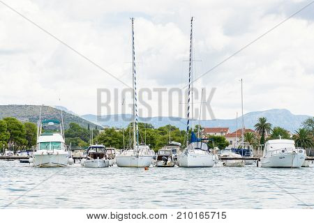Coast Of The Adriatic Sea In Dalmatia