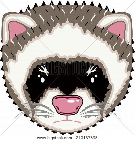 Ferret Vector Illustration Clip-art Image Eps Animal