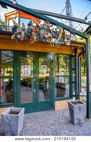 STOCKHOLM SWEDEN - SEP 17 2016: Junibacken a children’s museum devoted to Swedish children’s literature especially Astrid Lindgren