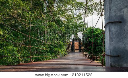 Temple of Kutao Songkhla Province Thailand. February 11 2017: The beauty of the KoTao temple and When the ancient temple pavilion KuTao Mae Tom Bang Klang Songkhla was awarded the 2011 Asia-Pacific Cultural Heritage Conservation Award by the United Nation