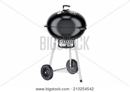 Barbecue grill 3D rendering isolated on white background