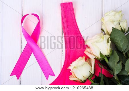 The awareness of people and the fight against breast cancer. Stusio Photo