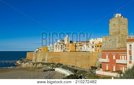 The sea in the city of Termoli