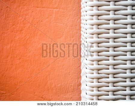 Texture Of Artificial Bamboo Weave Furniture