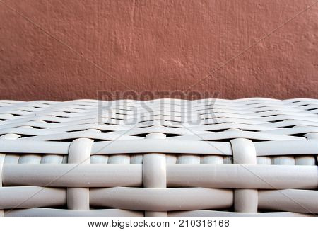 Texture Of Artificial Bamboo Weave Furniture