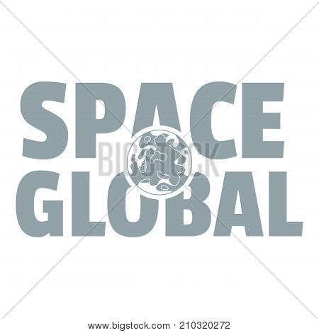 Space clobal logo. Simple illustration of space clobal vector logo for web