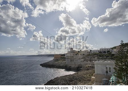View from the bay of Santa Cesarea Terme