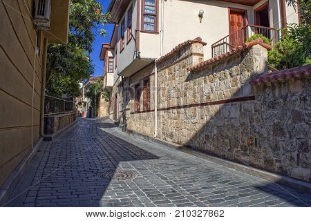 Streets of old town Kaleici - Antalya Turkey.