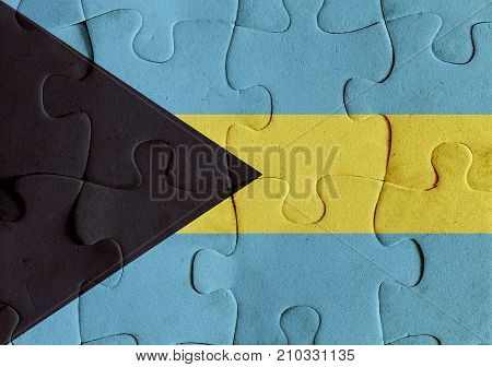 Bahamas Flag Puzzle