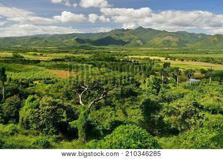 View on the de los Ingenios valley on the sugar plantation