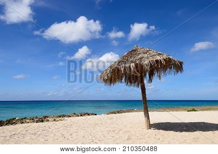 Small cosy Ancon beach being in the vicinity of the Trinidad city on Cuba.