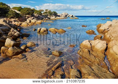 Scenic Landscape Of Emerald Coast Of Sardinia