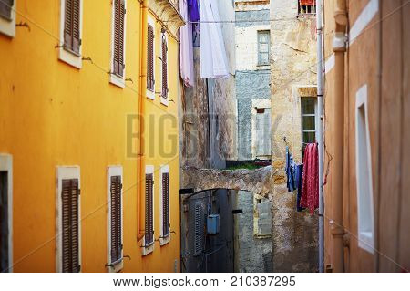 Typical Italian Buildings In Sassari, Sardinia