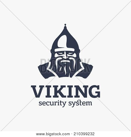 Modern vector professional sign logo viking system.
