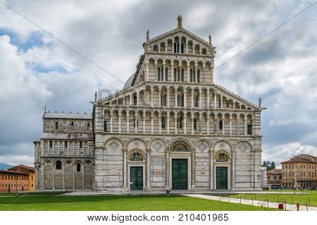 Medieval cathedral of the Archdiocese of Pisa entitled to Santa Maria Assunta. Its construction began in 1064.