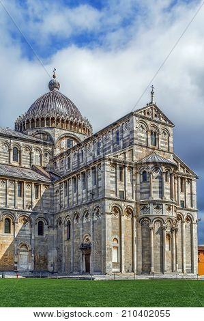 Medieval cathedral of the Archdiocese of Pisa entitled to Santa Maria Assunta. Its construction began in 1064.